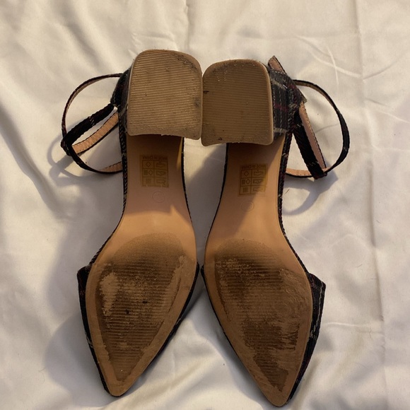 ModCloth Plaid Ankle Strap Block Heels - Picture 3 of 4